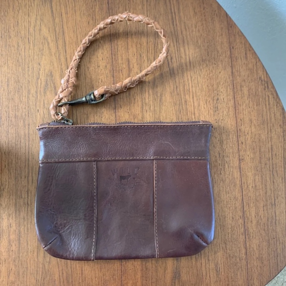 Will leather brown clutch/wallet nwot